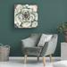 Red Barrel Studio® Budding Beauty Pattern VD by Farida Zaman - Wrapped Canvas Painting Canvas in Gray/Green/White | 14 H x 14 W x 2 D in | Wayfair
