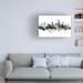 Latitude Run® Michael Tompsett 'San Francisco California Skyline' Canvas Art Canvas in White | 30 H x 47 W x 2 D in | Wayfair