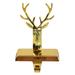 8"shiny Gold Metal Deer Christmas Stocking Holder"