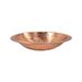 Achla Designs 14" W Round Satin Hammered Solid Copper Birdbath Bowl w/Rim