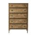 Theodore Alexander NOVA 5 Drawer Tall Chest of Drawers Wood in Brown | 55.25 H x 36 W x 20 D in | Wayfair TAS60037.C253