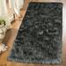 Gray 59.08 x 23.65 x 2.39 in Area Rug - Everly Quinn Cushena Dark Grey_Faux Sheepskin Shag Rug, American Country Style Sheepskin Rug, Faux Fur Rug, Area Rug | Wayfair