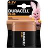 DURACELL 10 Stück Hückmann Batterie 4,5V Flachbatt. Plus-4,5V K1 (Bli.1) 147303