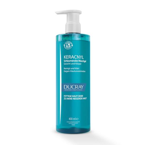 Ducray – KERACNYL Waschgel – Reinigung bei unreiner Haut und Akne Anti-Akne 0.4 l
