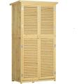 Outsunny - Armoire de jardin abri jardin remise pour outils sur pied dim. 79L x 42l x 160H cm 2