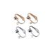 24 Pcs(12 Pairs) Clip On Earring Converter with Open Loop Jewelry Making DIY Earring and Dangle Color Gold and Silver