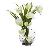 Nearly Natural Indoor/Outdoor 15.5 Artificial Acrylic Calla Lily