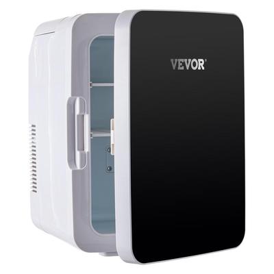 VEVOR 0.35 cu. ft. Mini Fridge in Black Lightweight Compact Refrigerator without Freezer Bedroom Office Car Dorm Skincare