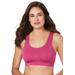 Plus Size Women's The Olivia All-around Support Comfort Sports Bra by Leading Lady in Magenta Haze (Size M)