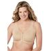 Plus Size Women's The Laurel - Seamless Comfort Front-Closure Bra by Leading Lady in Beige (Size L)