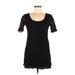 Final Touch Casual Dress - Shift: Black Print Dresses - Women's Size Medium
