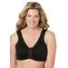 Plus Size Women's The Laurel - Seamless Comfort Front-Closure Bra by Leading Lady in Black (Size XL)