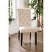 Red Barrel Studio® Rakki Side Chairset Of 2 Wood/Upholstered/Fabric in White | 38.5 H x 18.5 W x 26.5 D in | Wayfair