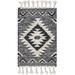 White 24 x 0.33 in Area Rug - Union Rustic Southwestern/Lodge Alenah Area Rug Ashen Color Wool | 24 W x 0.33 D in | Wayfair