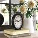 Kelly Clarkson Home Meyonne Analog Metal Quartz Tabletop Clock Plastic/Acrylic/Wood/Metal in Black/Brown | 8.1 H x 4.7 W x 2.2 D in | Wayfair