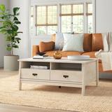 Sand & Stable™ Endersen Lift Top 4 Legs Coffee Table w/ Storage Wood in White | 17.95 H x 41.65 W x 32.13 D in | Wayfair