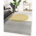 Black/White 48 x 0.08 in Area Rug - MOON OVER LAND YELLOW Area Rug By Red Barrel Studio® Polyester | 48 W x 0.08 D in | Wayfair