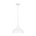 Mcdade 1 -Bulb 9" H Outdoor Pendant Aluminium/Metal in White Laurel Foundry Modern Farmhouse® | 9 H x 14 W x 14 D in | Wayfair