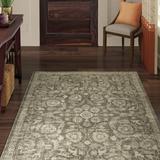 Gray 48 x 0.41 in Area Rug - Melillo Floral Tufted Grey Area Rug Polyester Laurel Foundry Modern Farmhouse® | 48 W x 0.41 D in | Wayfair