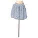 Old Navy Casual A-Line Skirt Mini: Blue Print Bottoms - Women's Size Medium