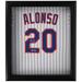 Pete Alonso New York Mets Autographed Framed Nike White Replica Jersey Shadowbox