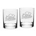 Bucknell Bison 14oz. 2-Piece Classic Double Old Fashioned Glass Set