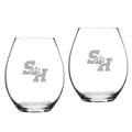 Sam Houston State Bearkats 20oz. 2-Piece Riedel Stemless Wine Glass Set