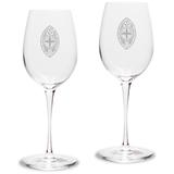 University of the South Tigers 12 oz. 2-Piece Luigi Bormioli Titanium White Wine Glass Set