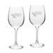 North Texas Mean Green 16oz. 2-Piece Traditional White Wine Glass Set