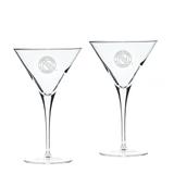 Clarkson Golden Knights 10 oz. 2-Piece Luigi Bormioli Titanium Martini Glass Set