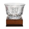 Boston University Medium Handcut Crystal Footed Revere Bowl