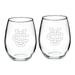 UC Irvine Anteaters 21oz. 2-Piece Stemless Wine Glass Set