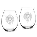 Fordham Rams Team 20oz. 2-Piece Riedel Stemless Wine Glass Set