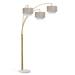 Broadway 3-light 4-way Switch Arch Floor Lamp