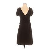 BCBGMAXAZRIA Casual Dress - A-Line: Black Print Dresses - Women's Size Small