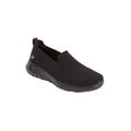 Wide Width Women's The Go Walk Joy Slip On Sneaker by Skechers in Black Wide (Size 8 1/2 W)