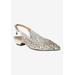 Women's Hasini Slingback Pump by J. Renee in Gray (Size 9 M)