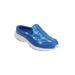 Women's The Traveltime Slip On Mule by Easy Spirit in Blue Palm (Size 12 M)