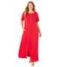 Plus Size Women's Scoopneck Maxi Dress by Catherines in Classic Red (Size 0XWP)