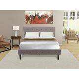 Red Barrel Studio® Whidden 2 Pc Bed Set - 1 King Bed White Velvet Fabric Headboard & 1 Night Stand For Bedroom | Full | Wayfair