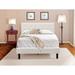 Red Barrel Studio® Whidden 2 Pc Bed Set - 1 King Bed White Velvet Fabric Headboard & 1 Night Stand For Bedroom | Full | Wayfair