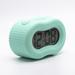 Latitude Run® TL White Rubber Smartlight Alarm Clock Plastic/Acrylic in Green | 2.64 H x 4.18 W x 1.97 D in | Wayfair