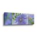 Latitude Run® Blue Garden Flowers By Cora Niele Gallery Canvas, Glass in Green/Indigo | 8 H x 24 W x 2 D in | Wayfair