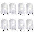 Sterilite 28308002 Home 3 Drawer Wheeled Plastic Storage Container Plastic in White | 25.62 H x 21.8 W x 15.25 D in | Wayfair 8 x 28308002