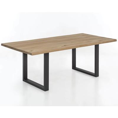 SIT Tops & Tables Esstisch Massivholz Even 140x80 cm / Antikschwarz