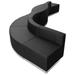 6 PC LeatherSoft Modular Reception Configuration w/Taut Back &Seat