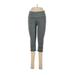 VSX Sport Active Pants - Mid/Reg Rise Skinny Leg Cropped: Gray Activewear - Women's Size Medium