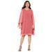 Plus Size Women's Sheer Elegance Chiffon Dress by Catherines in Rose Pink (Size 24 W)