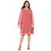 Plus Size Women's Sheer Elegance Chiffon Dress by Catherines in Rose Pink (Size 32 W)