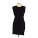 Forever 21 Casual Dress - Sheath High Neck Sleeveless: Black Print Dresses - Women's Size Small